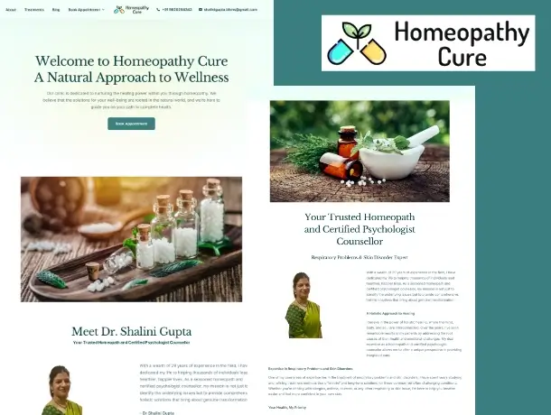 Website for homeopathy clinic