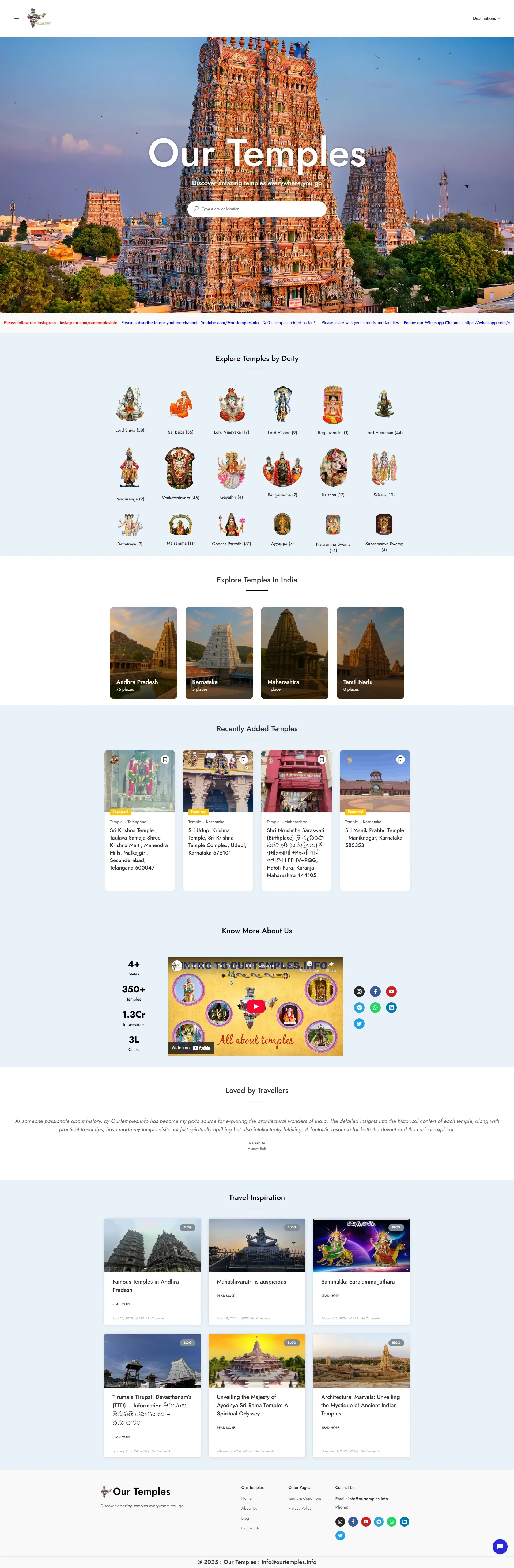 temple website