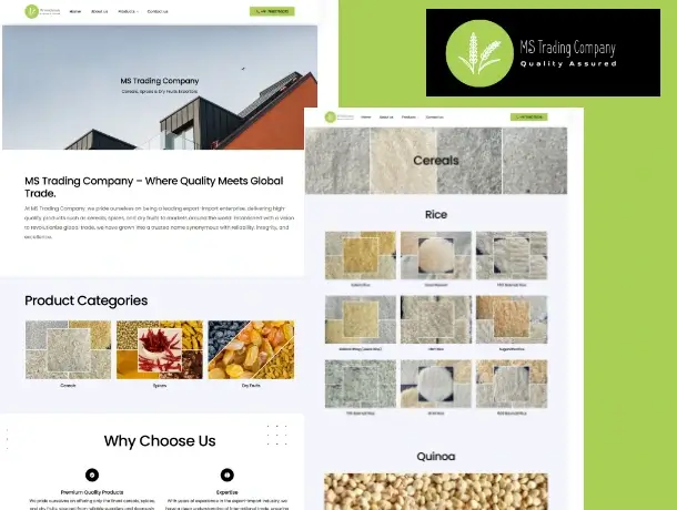 Import Export Website