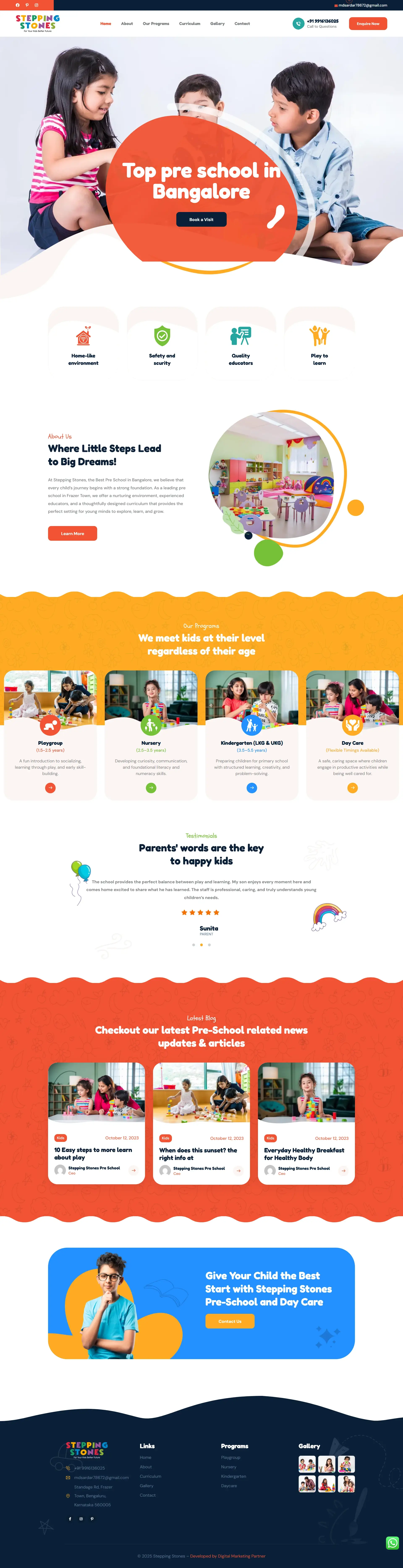 Pre-School Website