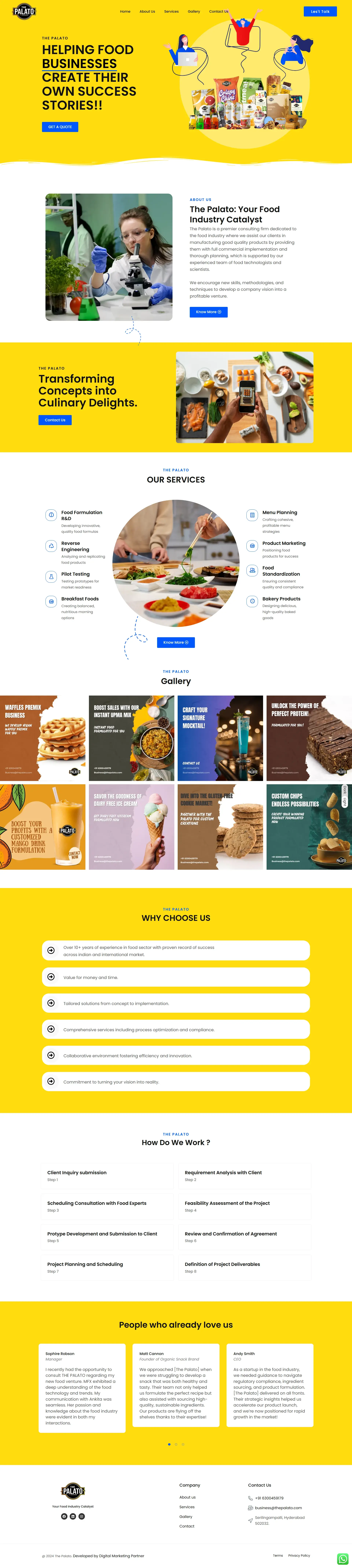 Food Industry Website