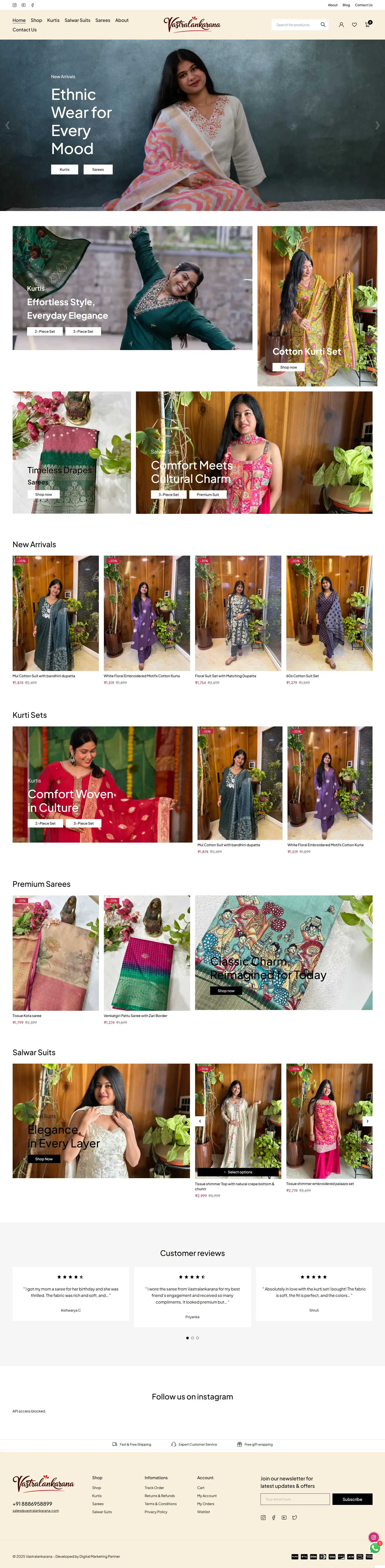 Clothing e-commerce website
