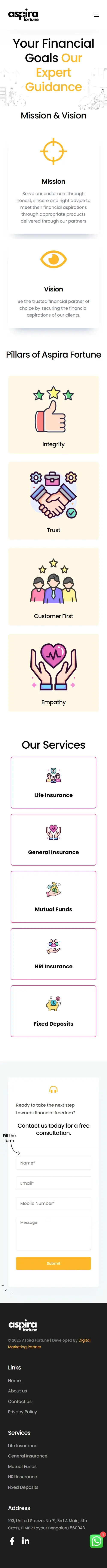 Finance website