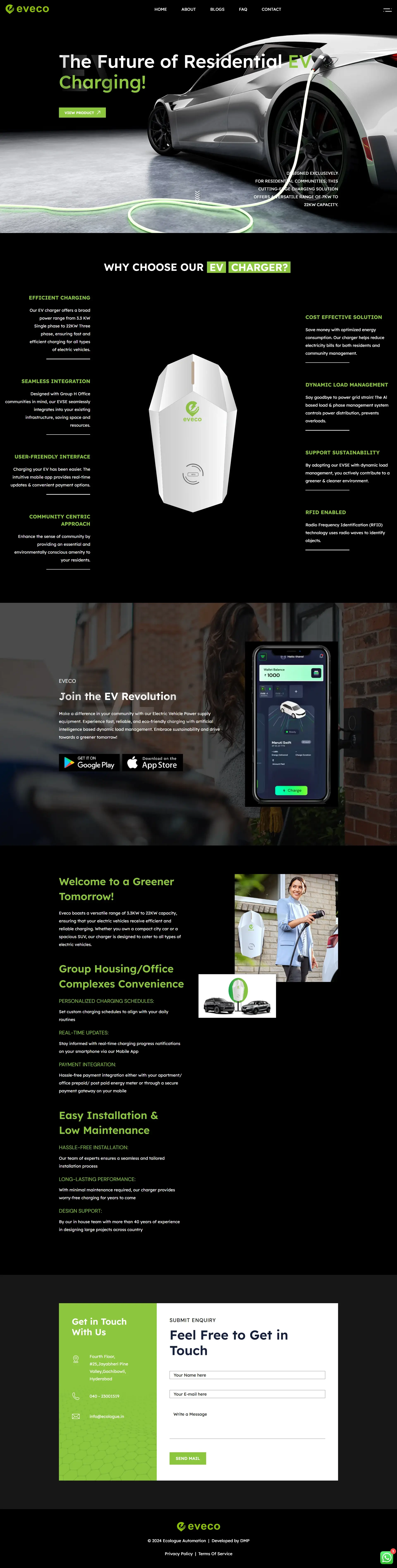 EV charger Website