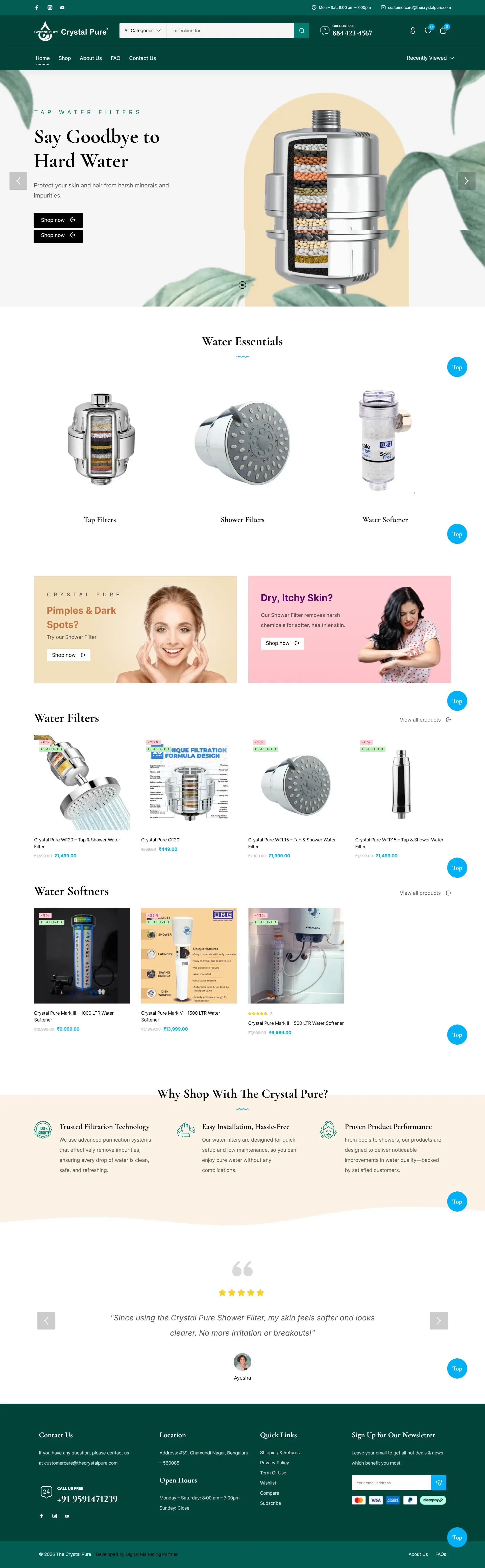 Water Filtration Website