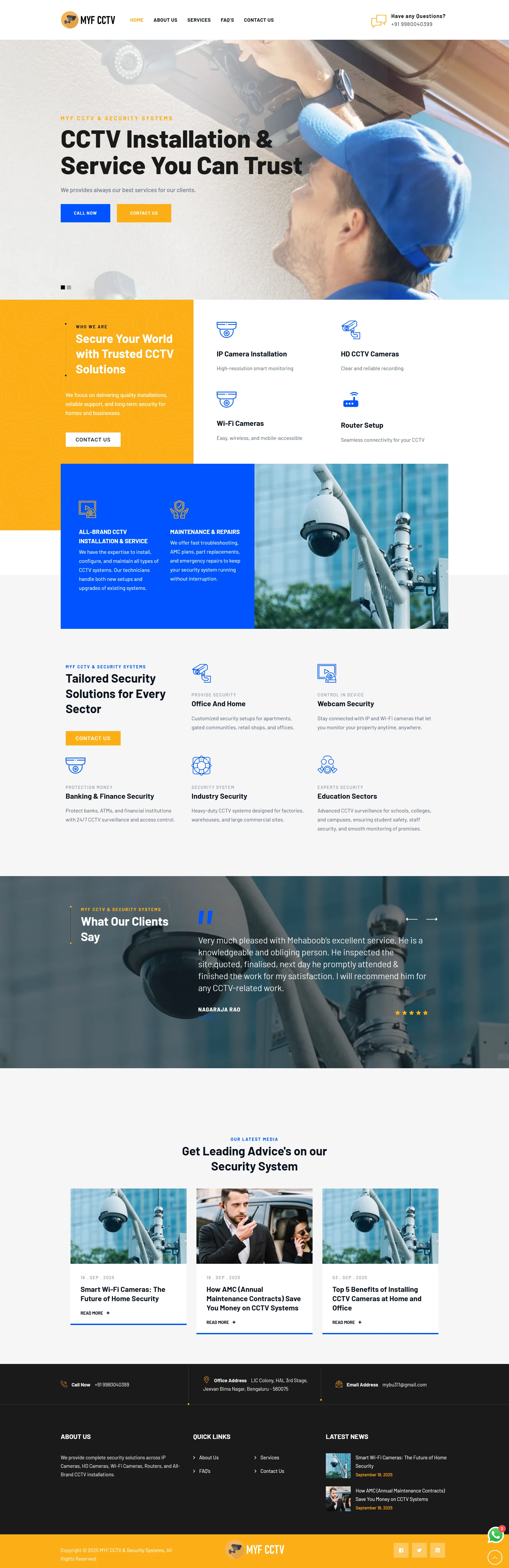 Security Systems Website