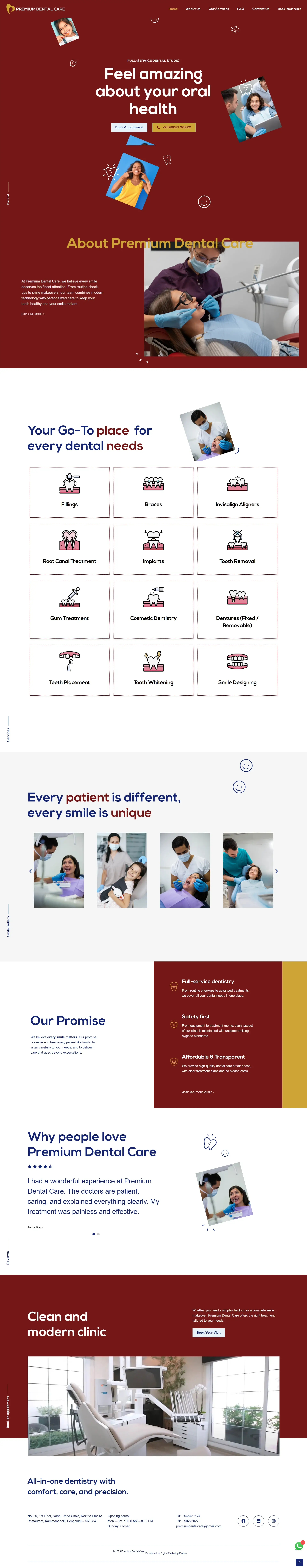Dental Clinic Website