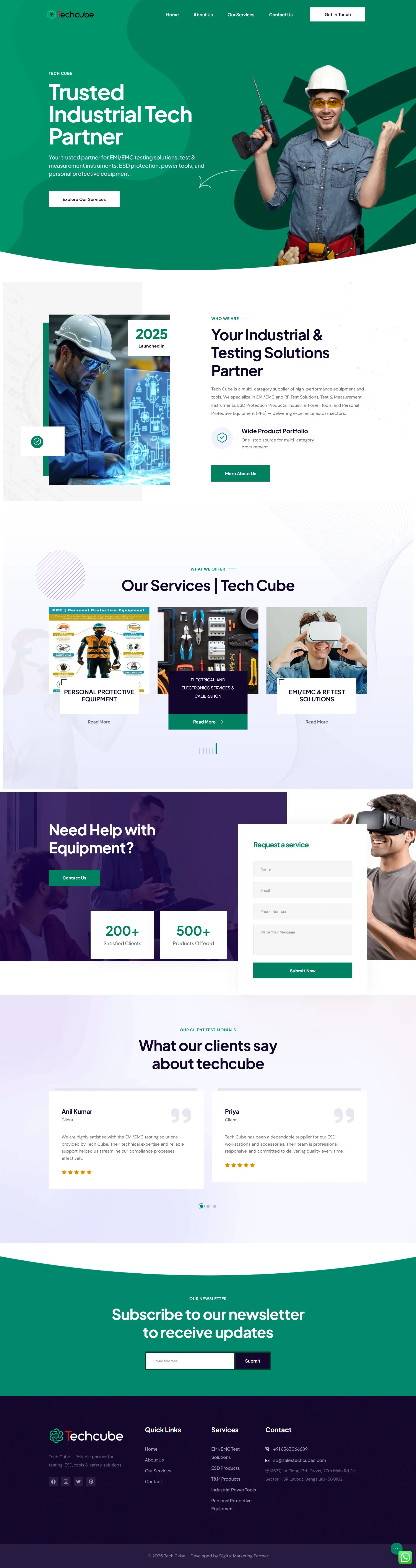 Technical and Compliance Solutions Website Development